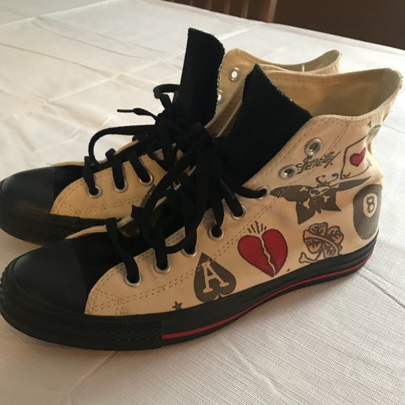Sailor Jerry Converse Size 9 - Picture 1 of 4